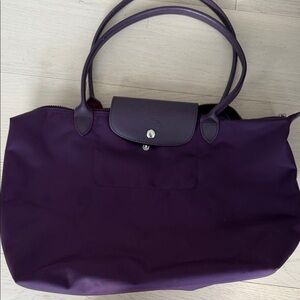 Longchamp Deep Purple Tote Bag